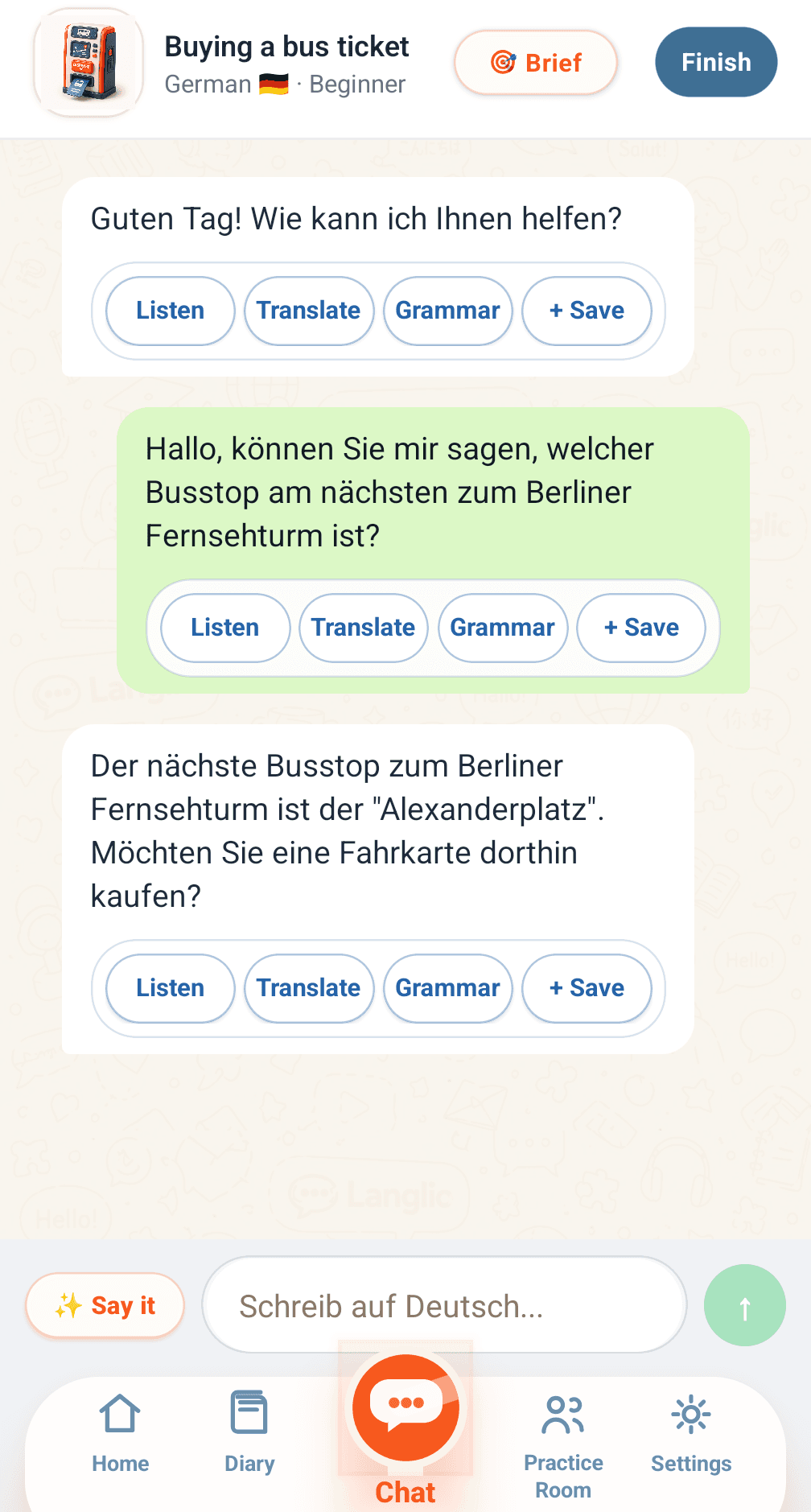 Getting started with Langlio