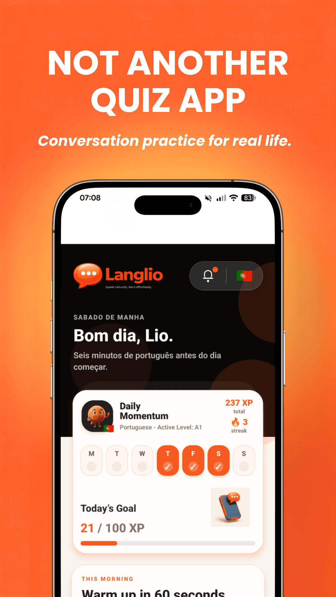 Langlio screenshot 1: Not another quiz app