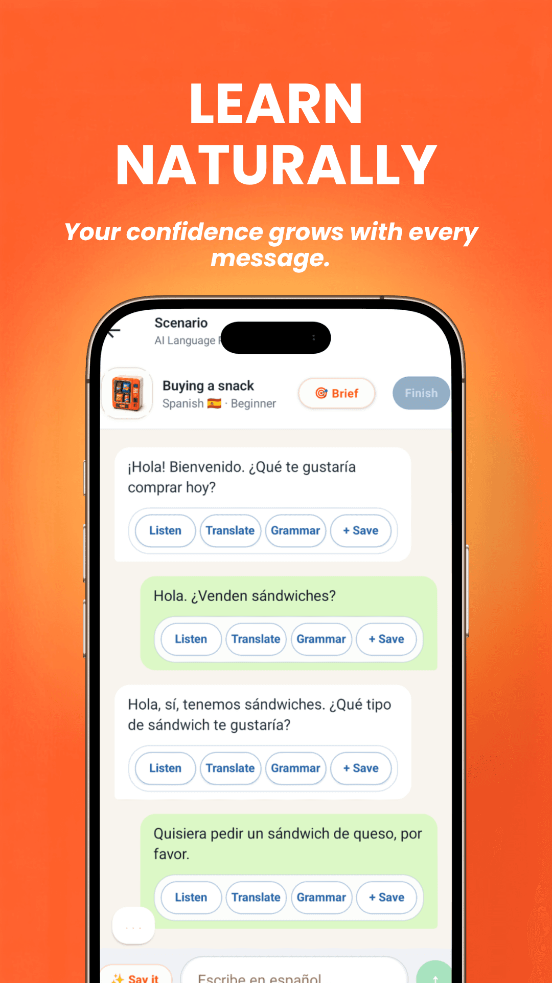Langlio screenshot 5: Learn naturally